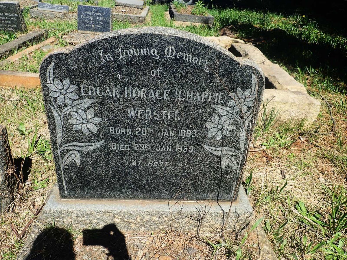 WEBSTER Edgar Horace 1893-1959