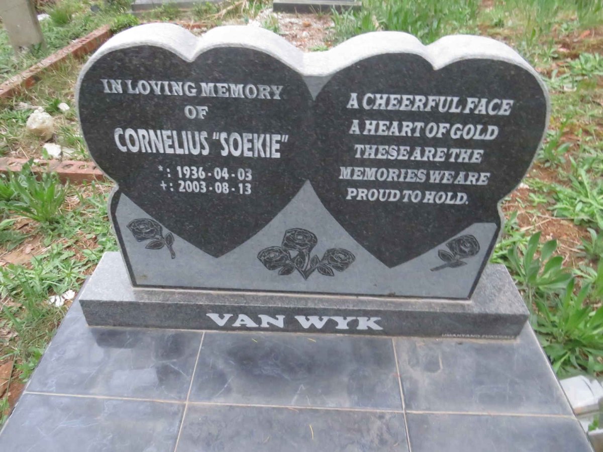 WYK Cornelius, van 1936-2003