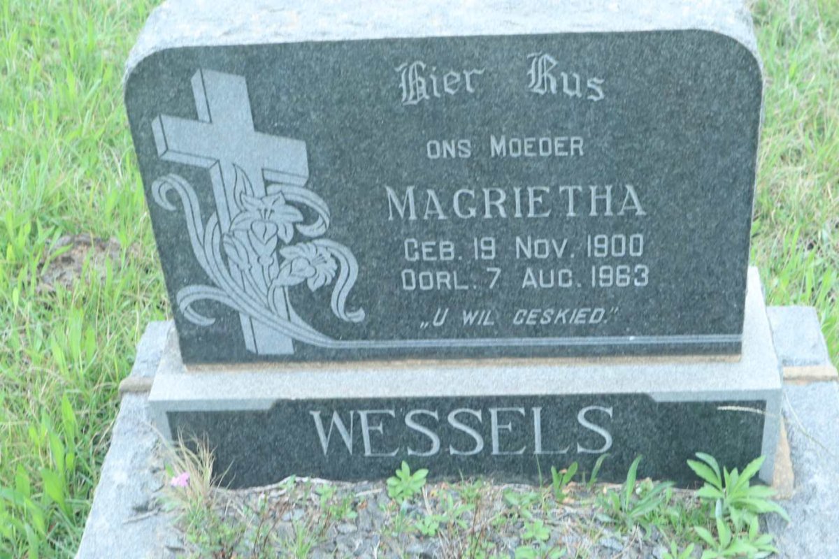 WESSELS Magrietha 1900-1963