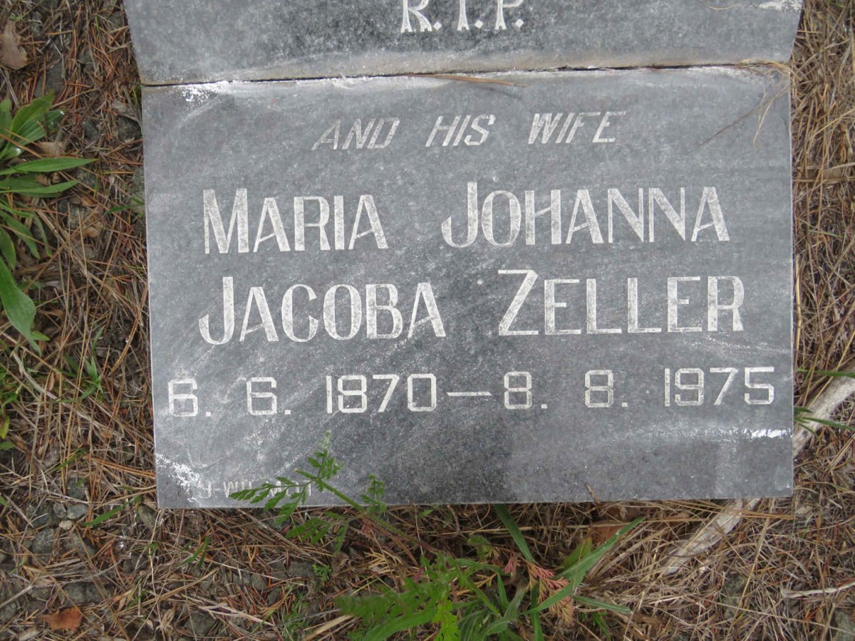 ZELLER Maria Johanna Jacoba 1870-1975