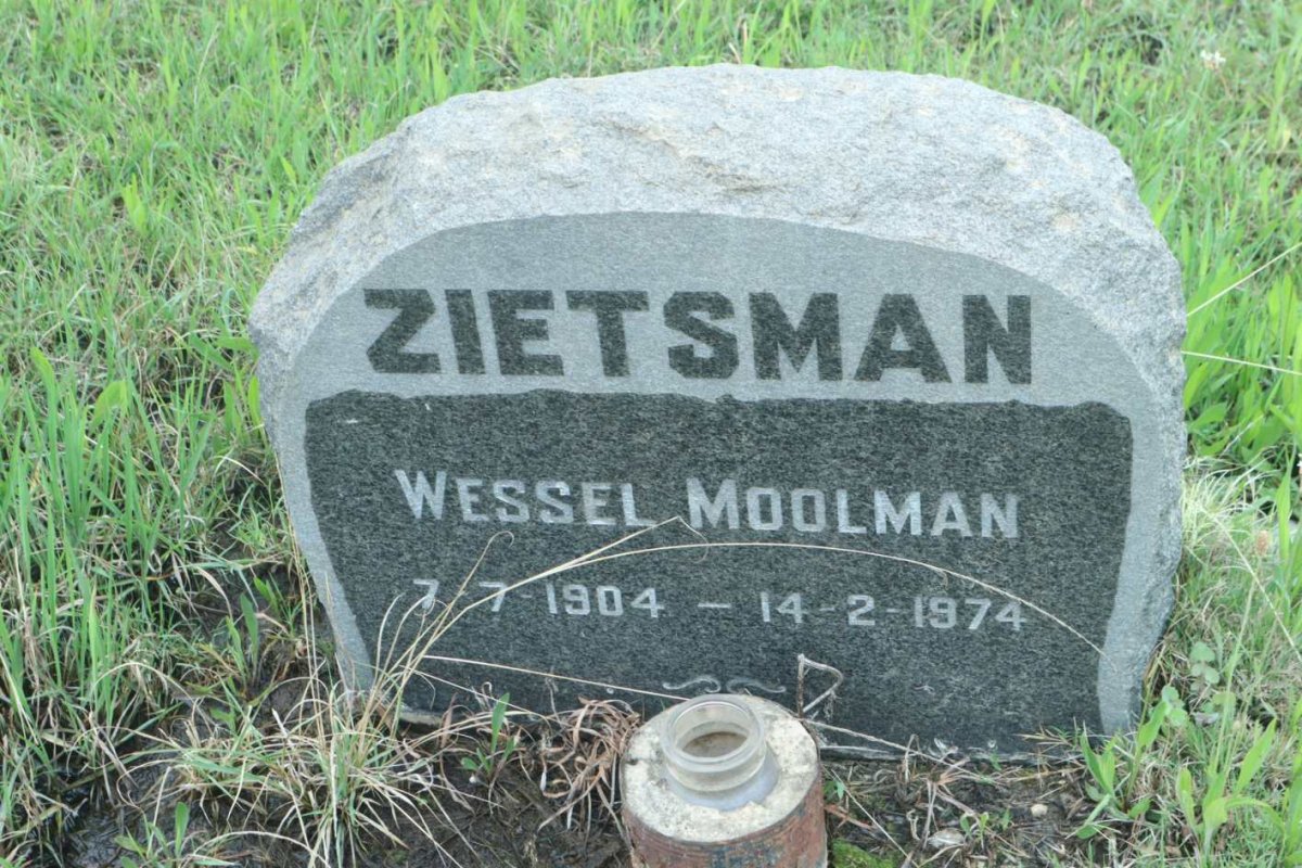 ZIETSMAN Wessel Moolman 1904-1974