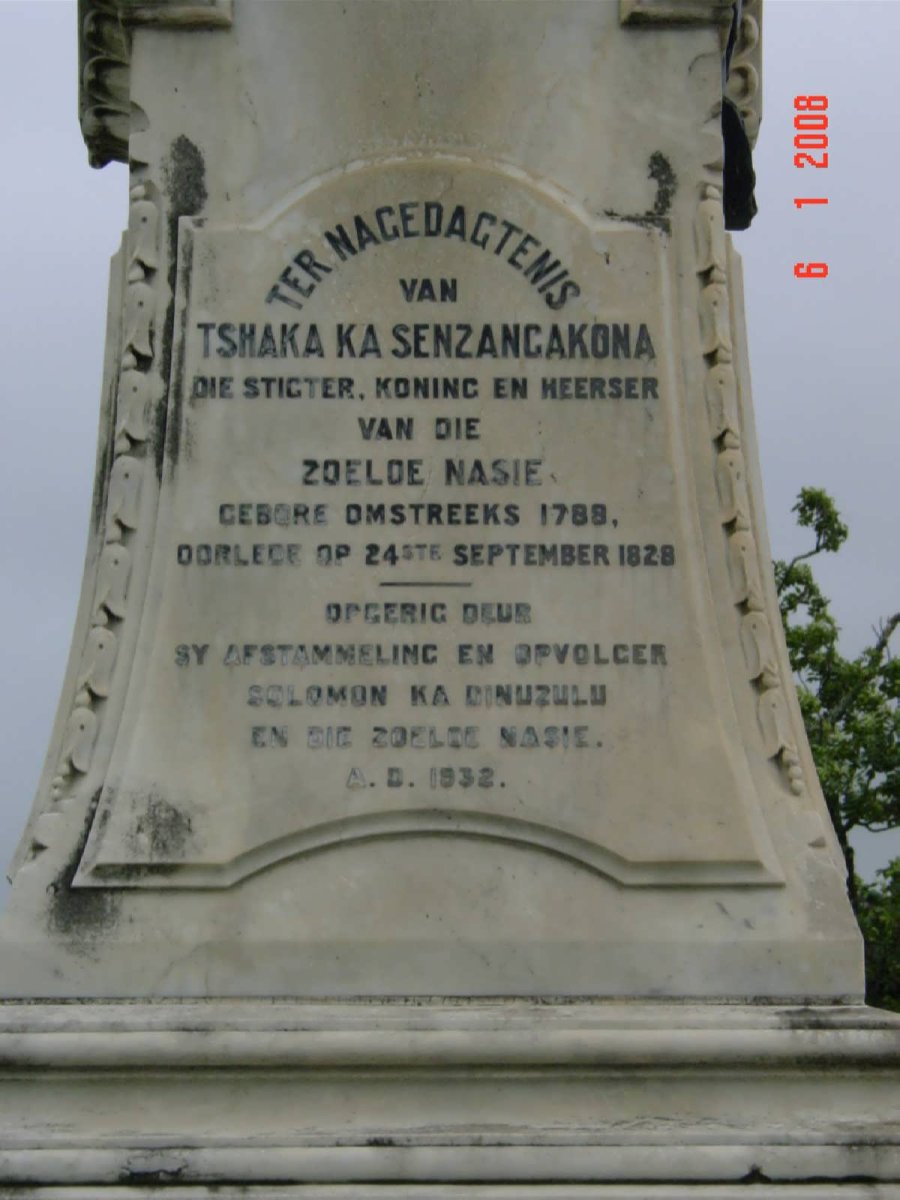 KA SENZANGAKONA Tshaka 1788-1828