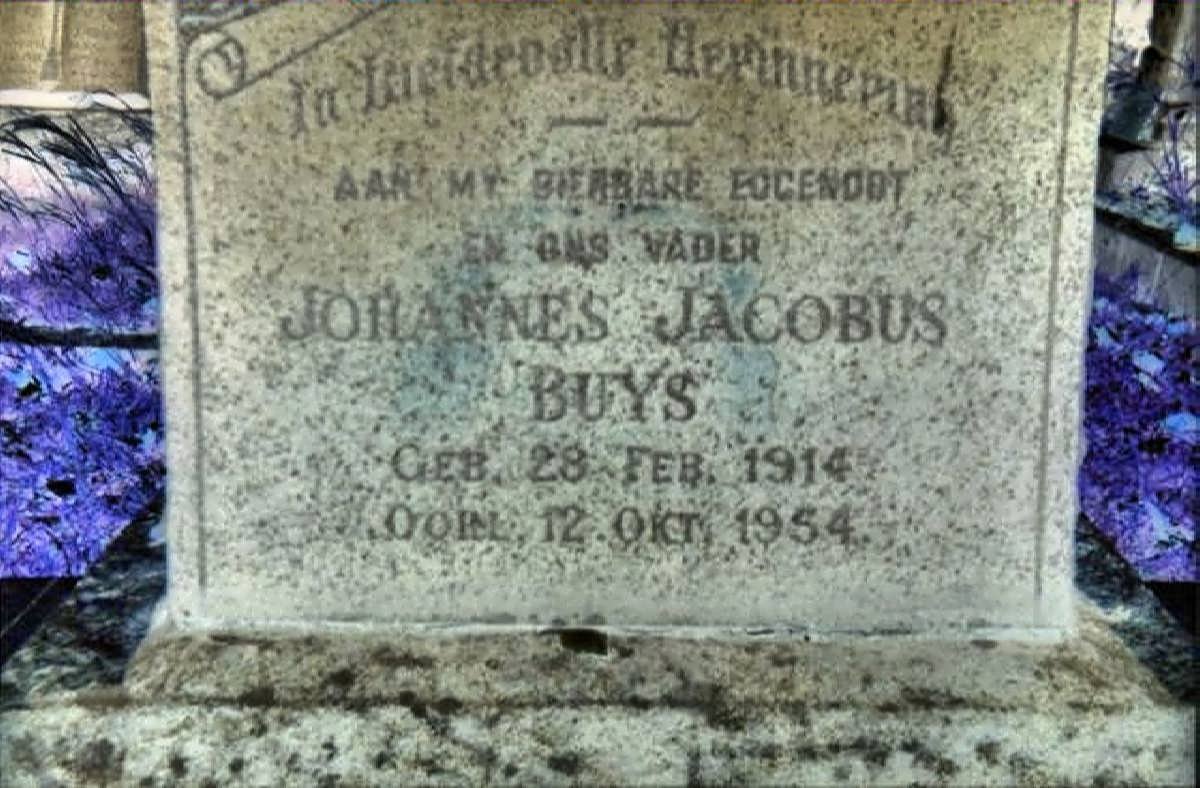 BUYS Johannes Jacobus 1914-1954