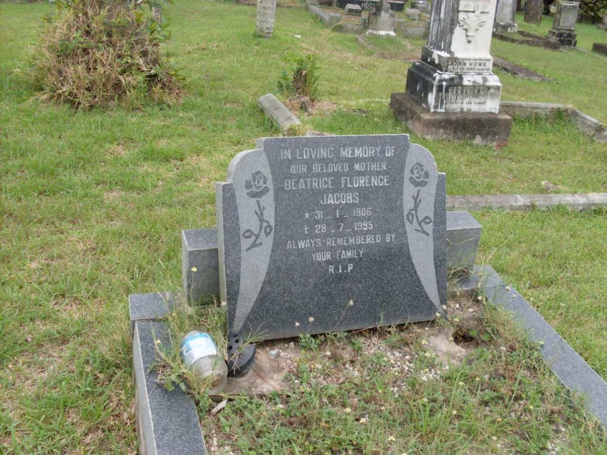 JACOBS Beatrice Florence 1906-1995