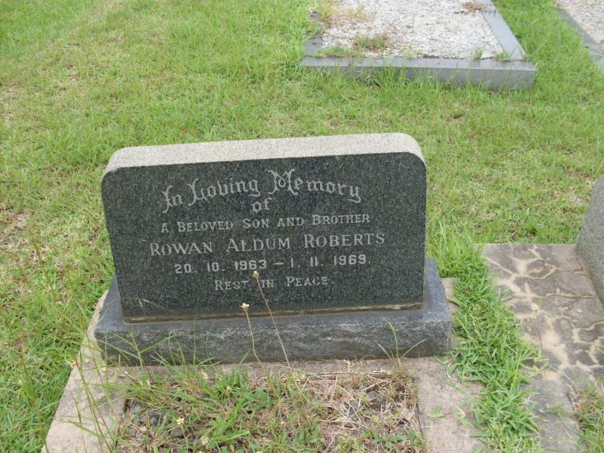 ROBERTS Rowan Aldum 1963-1969