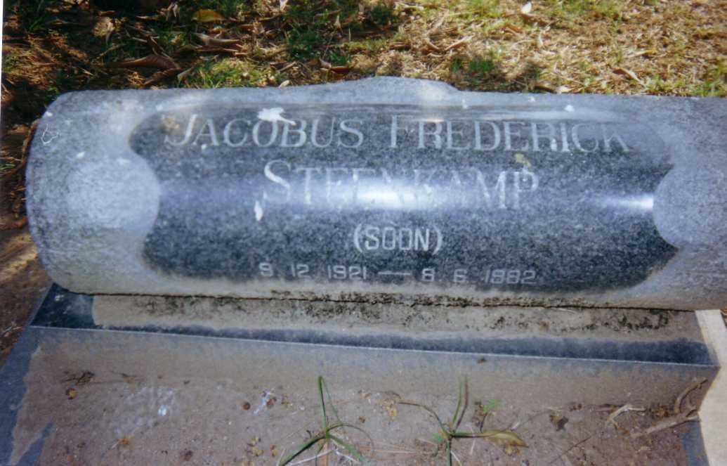 STEENKAMP Jacobus Frederick  1921-1982