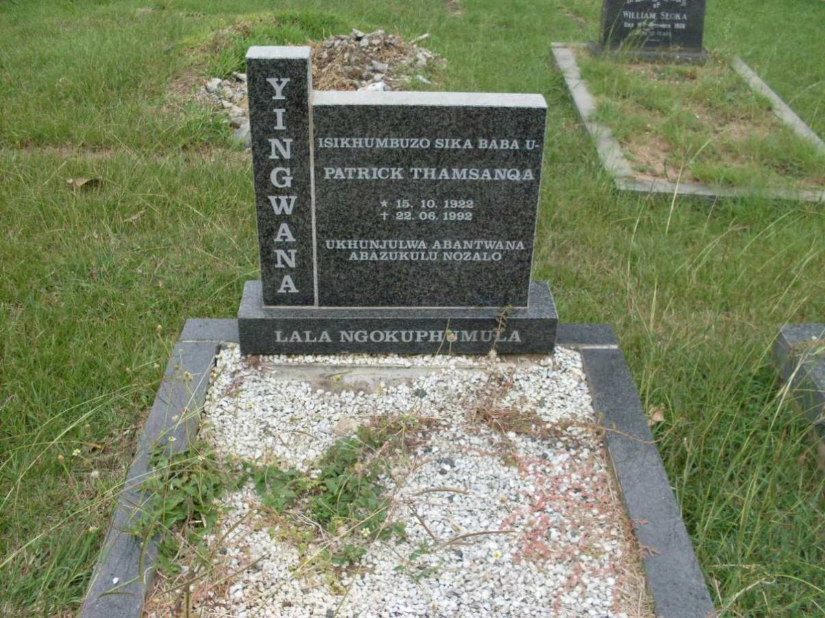 YINGWANA Patrick Thamsanqa 1922-1992