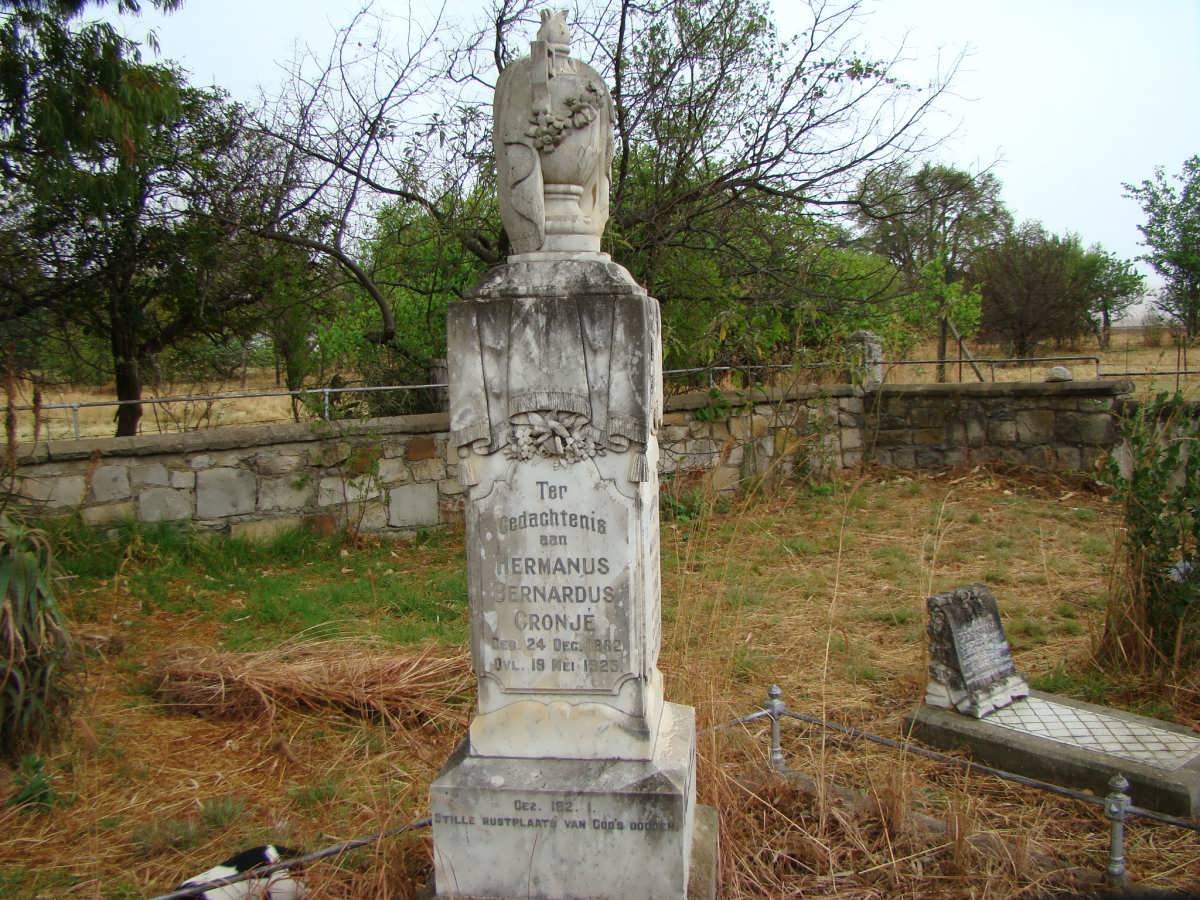 CRONJE Hermanus Bernardus 1862-1925