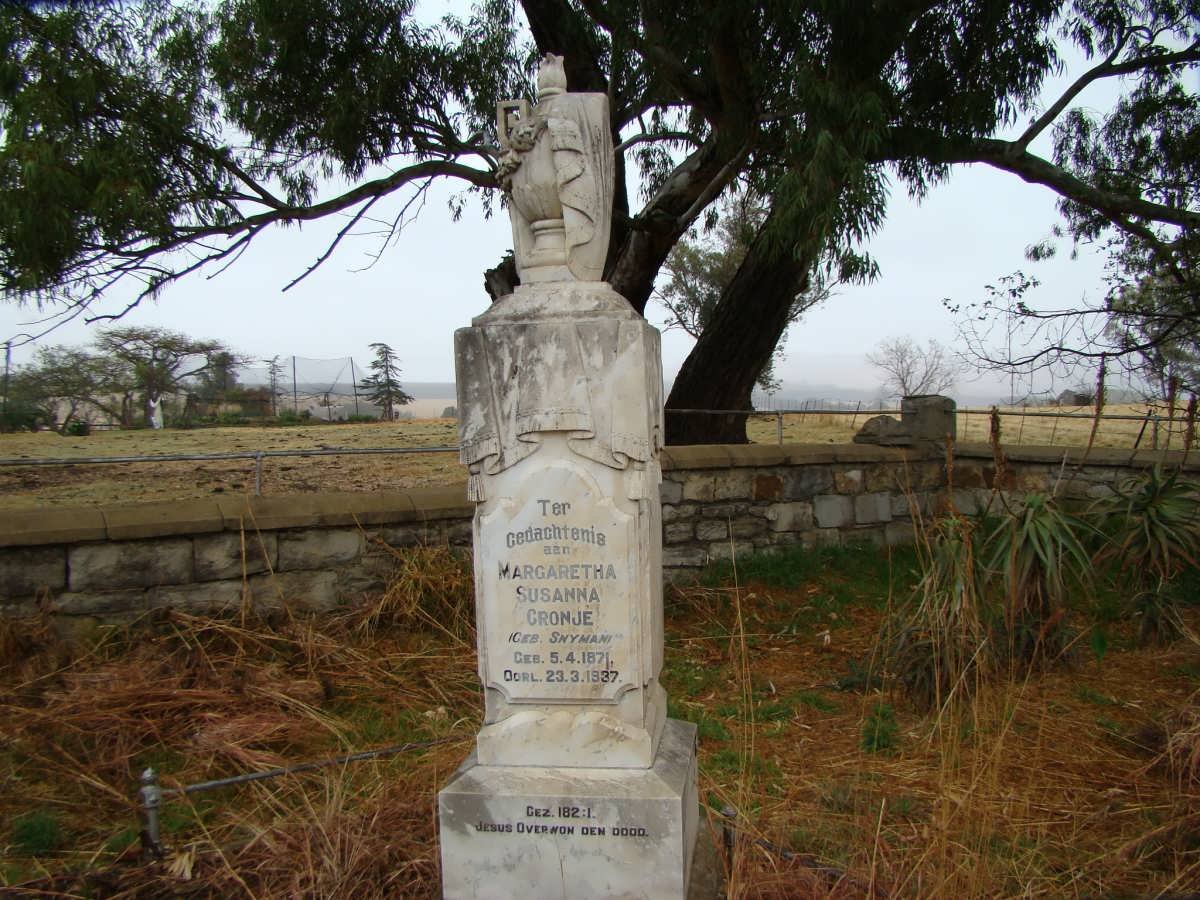 CRONJE Margaretha Susanna nee SNYMAN 1871-1937
