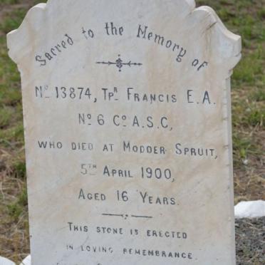 FRANCIS E.A. -1900
