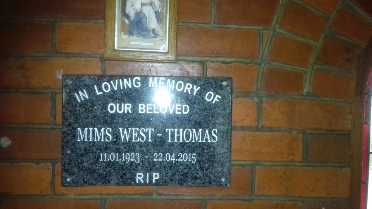 THOMAS Mims, WEST 1923-2015
