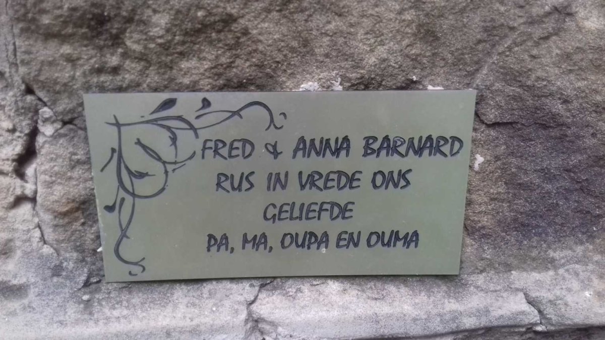 BARNARD Fred &amp; Anna