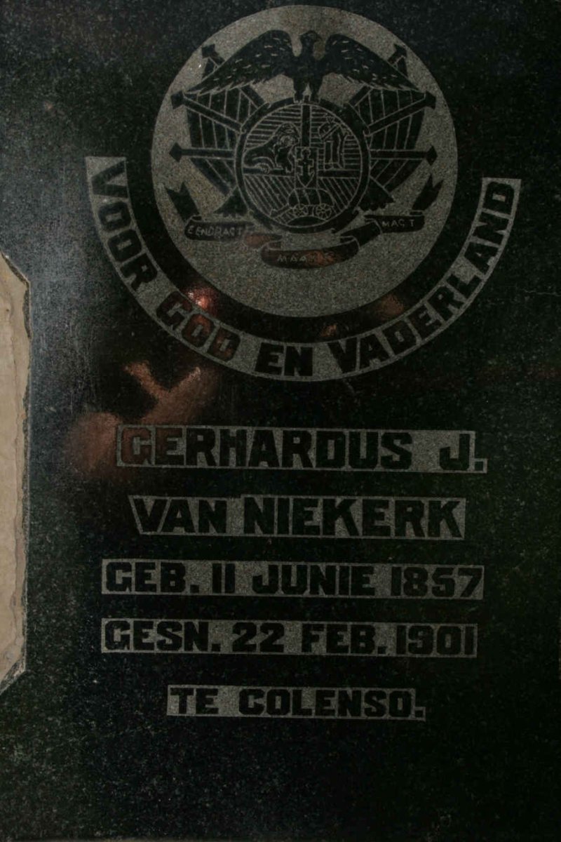NIEKERK Gerhardus J., van 1857-1901
