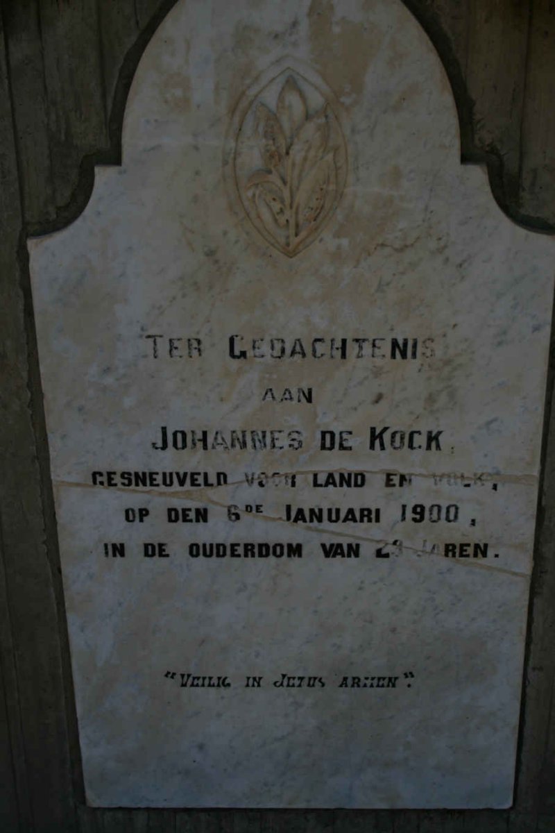 KOCK Johannes., de -1900