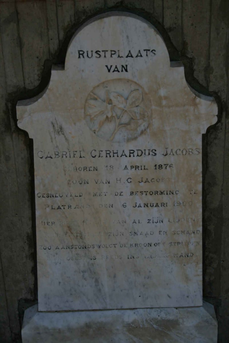 JACOBS Gabriel Gerhardus 1876-1900