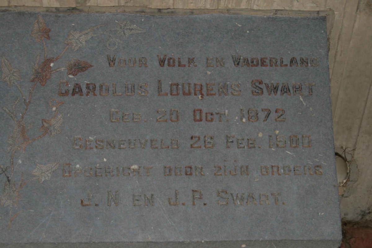 SWART Carolus Lourens 1872-1900