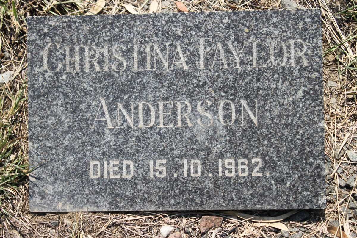 ANDERSON Christina Taylor -1962