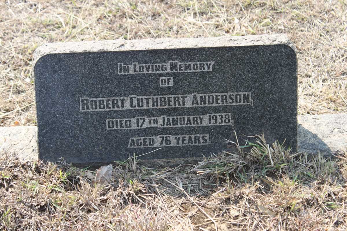 ANDERSON Robert Cuthbert -1938