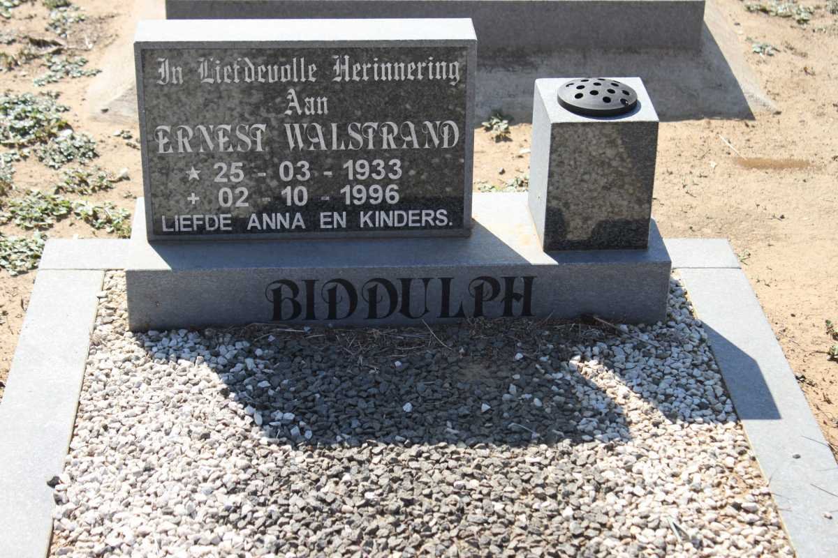BIDDULPH Ernest Walstrand 1933-1996