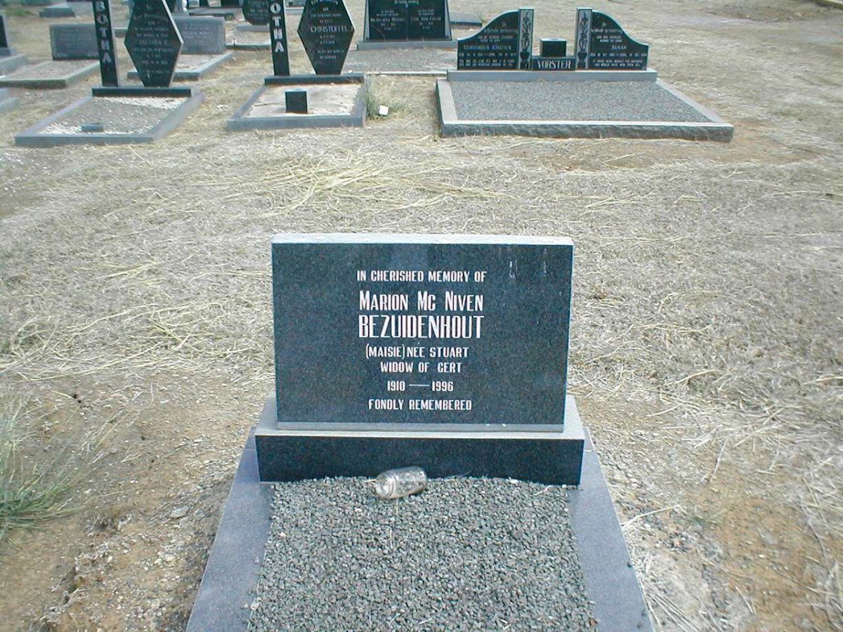 BEZUIDENHOUT Marion McNiven geb. STUART 1910-1996