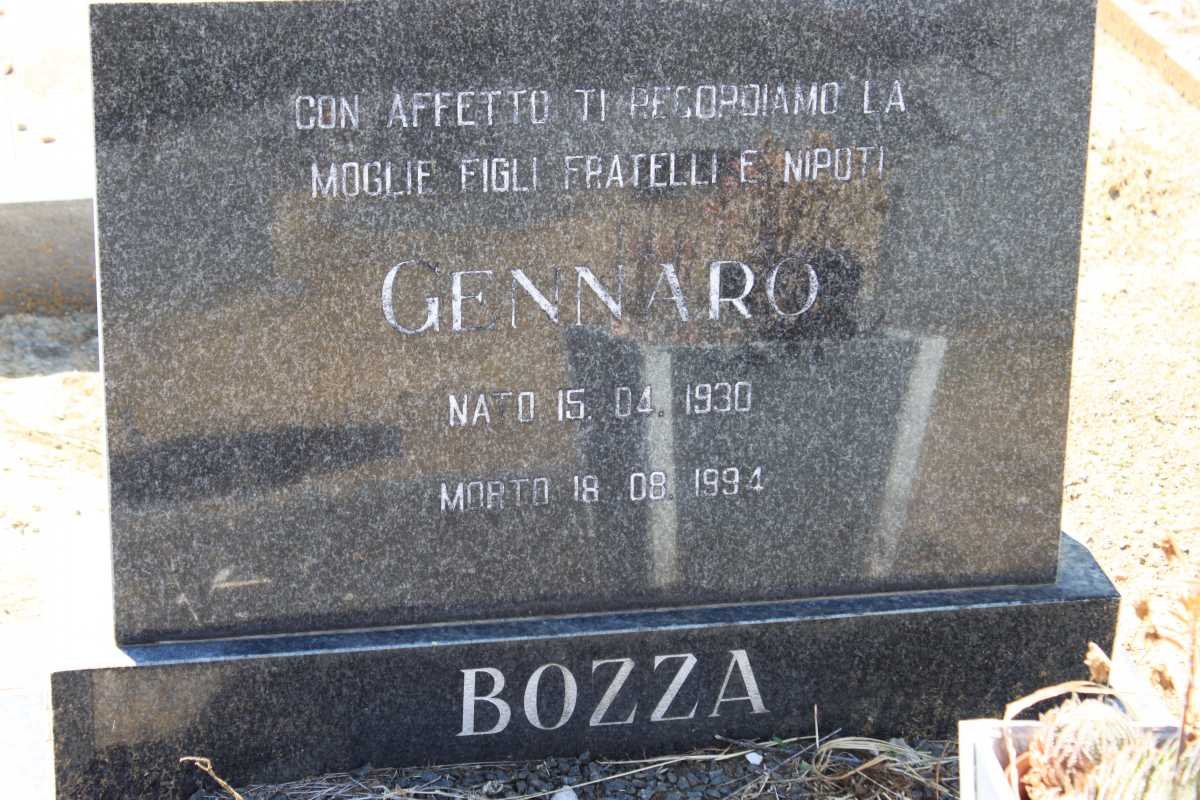 BOZZA Gennaro 1930-1994