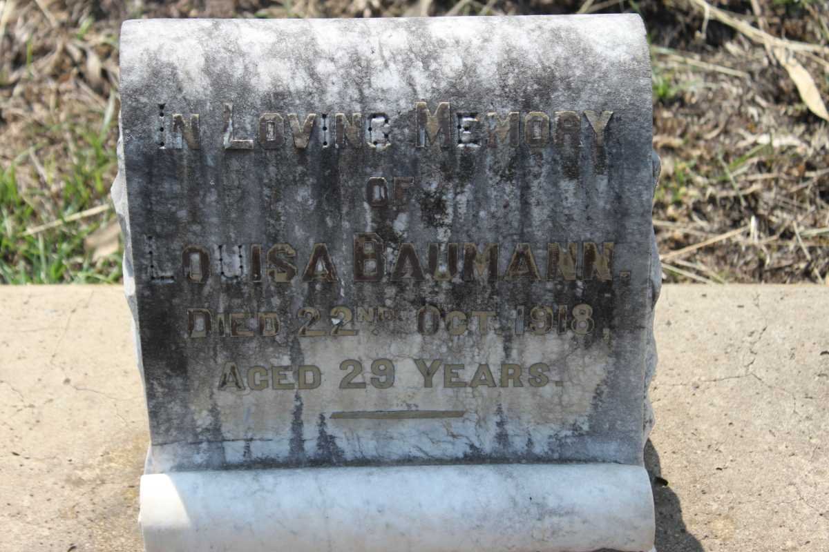 BAUMANN Louisa -1918