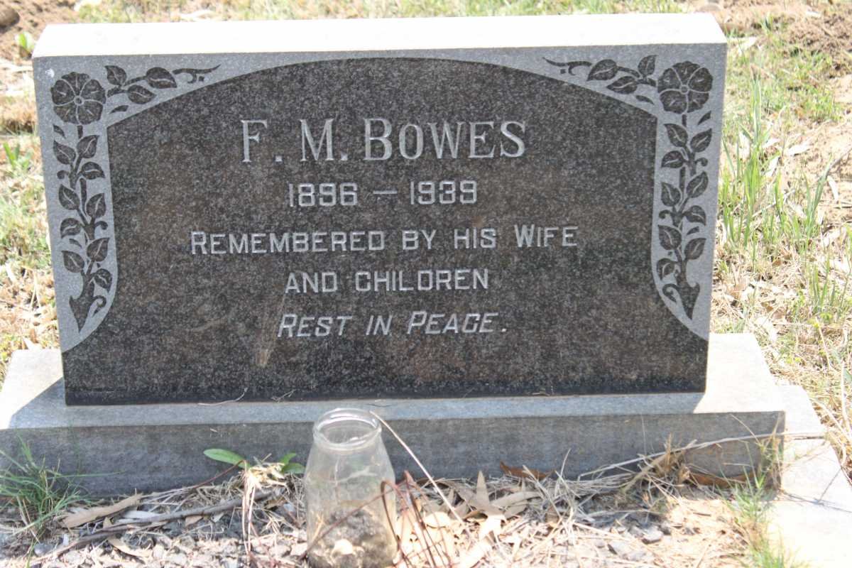 BOWES F.M. 1896-1939