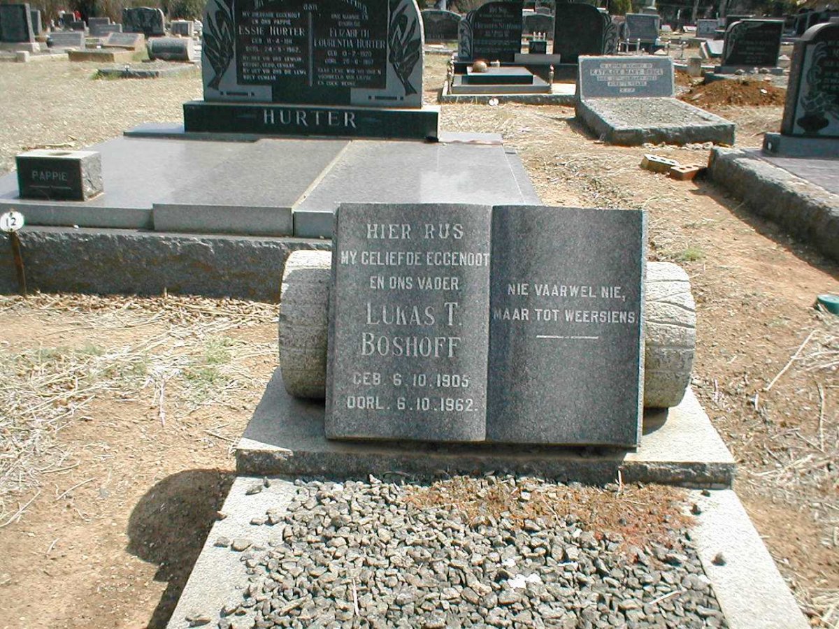 BOSHOFF Lukas T. 1905-1962