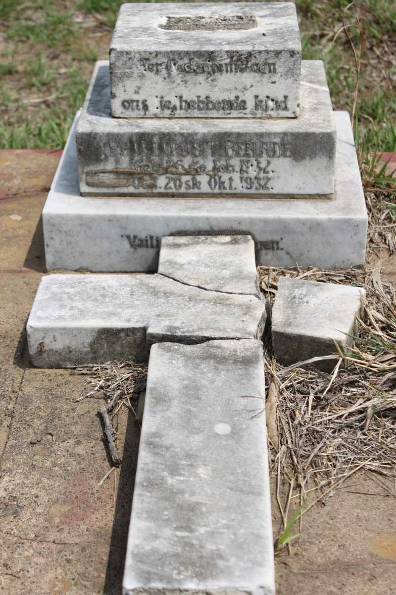 BENADE Phillipus T. 1932-1932