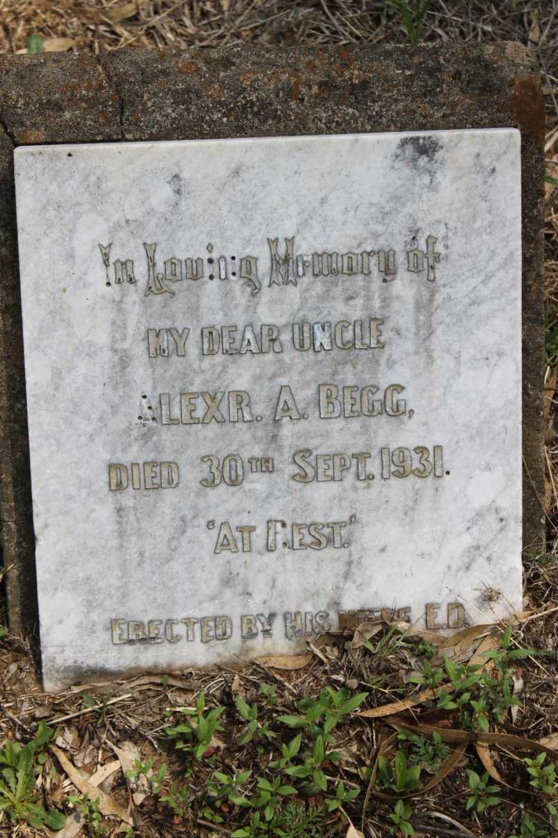 BEGG Alexr. A. -1931
