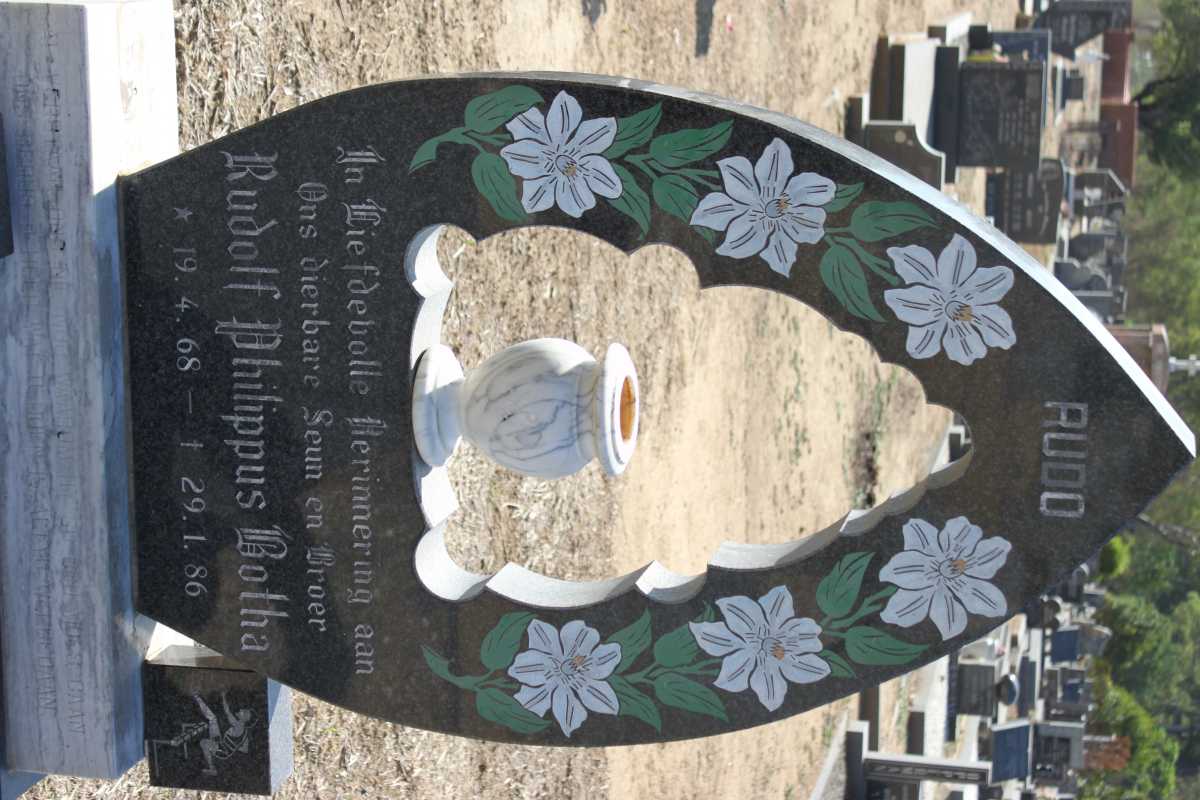 BOTHA Rudolf Philippus 1968-1986