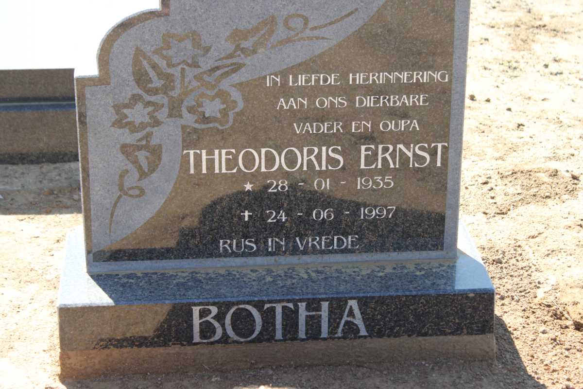 BOTHA Theodoris Ernst 1935-1997