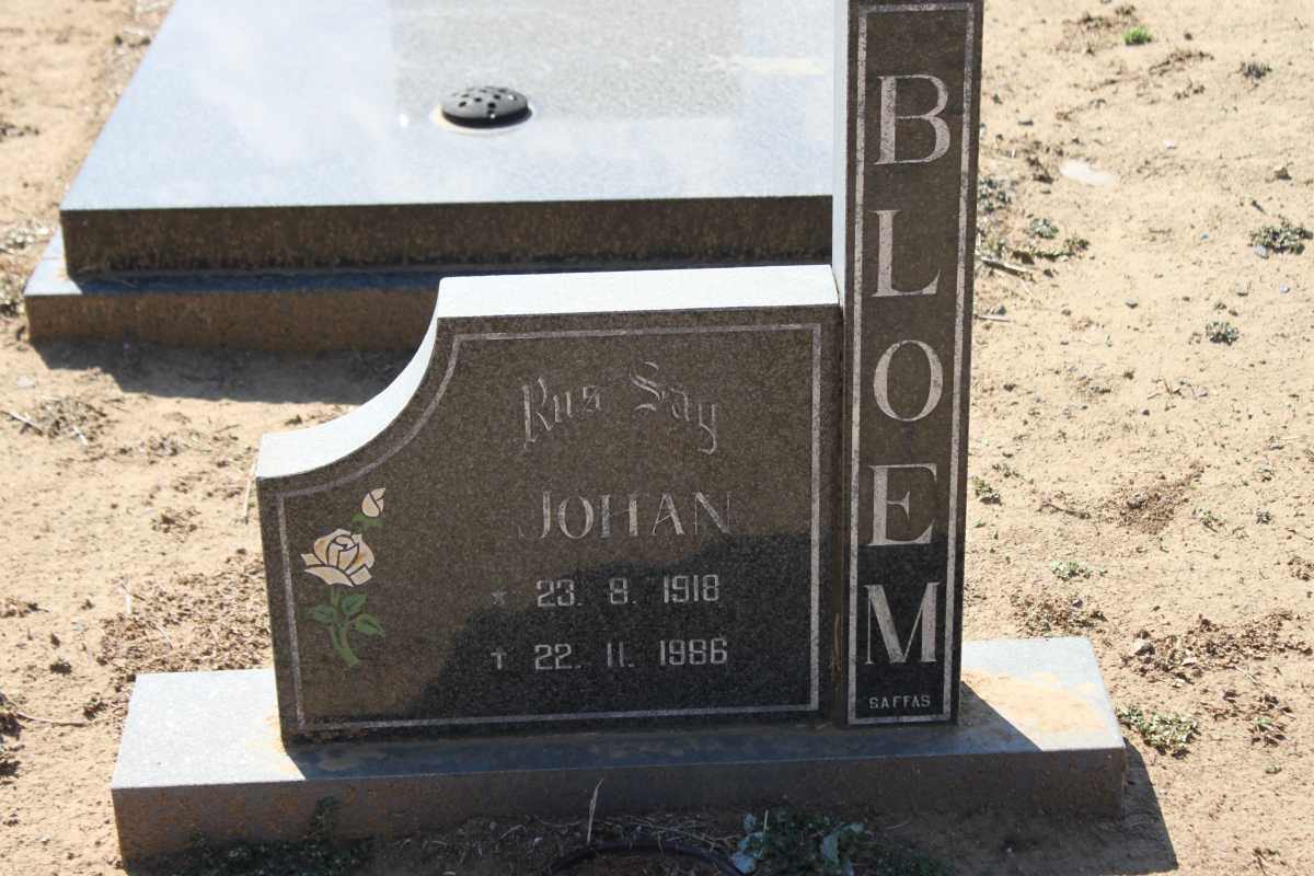 BLOEM Johan 1918-1986