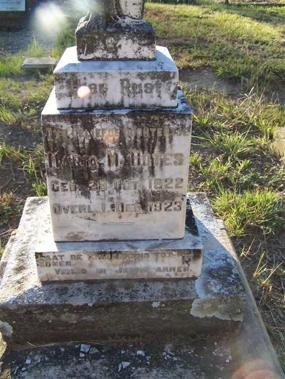 BOTES Maria M.1922-1923