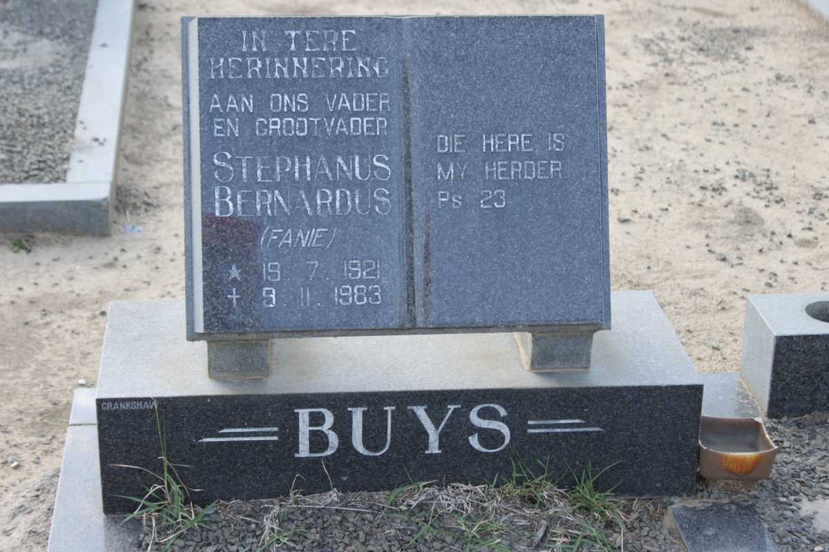 BUYS Stephanus Bernardus 1921-1983