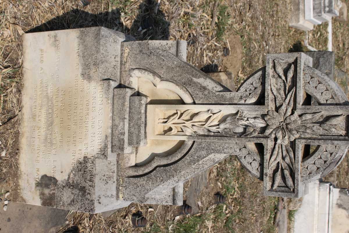 CARBUTT Thomas 1794-1868 &amp; Mary LANCASTER 1807-1882