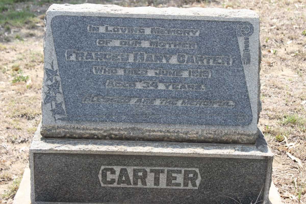 CARTER Frances Mary -1919