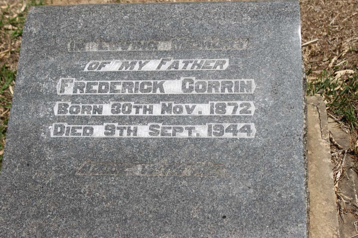 CORRIN Frederick 1872-1944