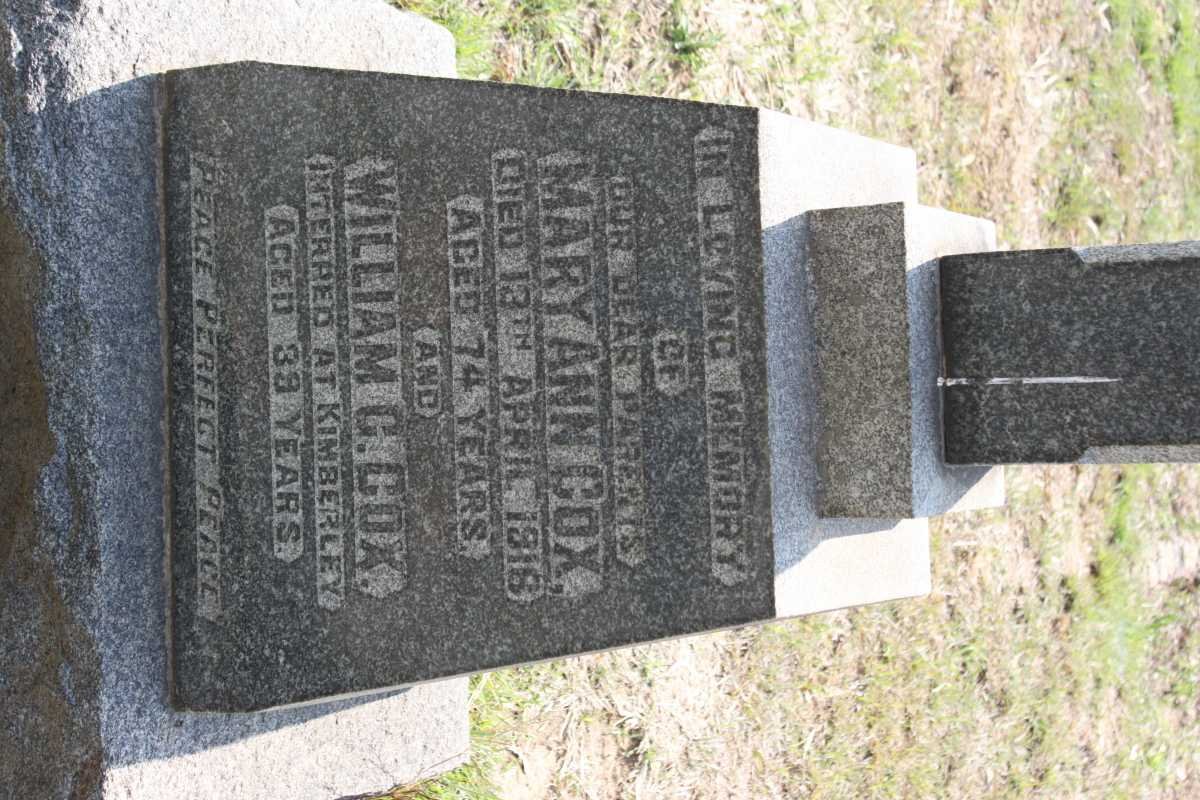 COX William G. &amp; Mary Ann -1916