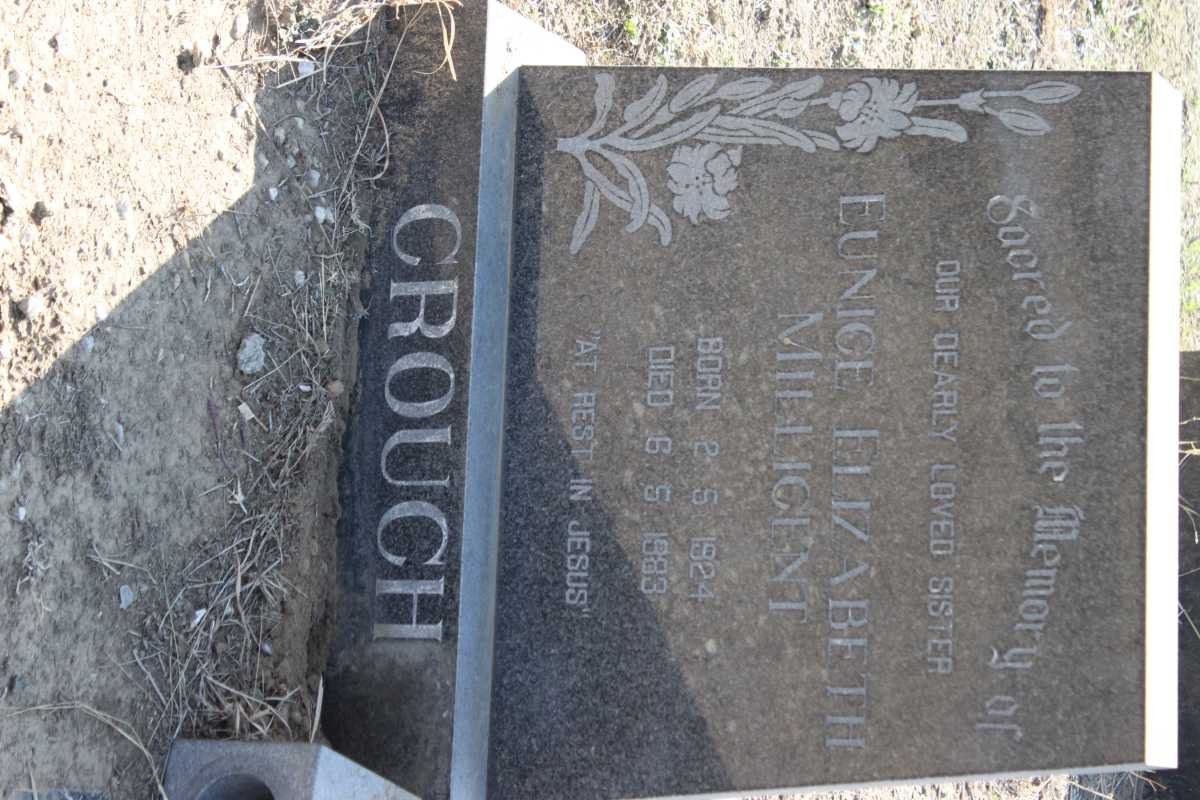 CROUCH Eunice Elizabeth Millicent 1924-1983