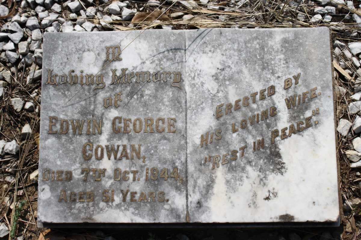 COWAN Edwin George -1944