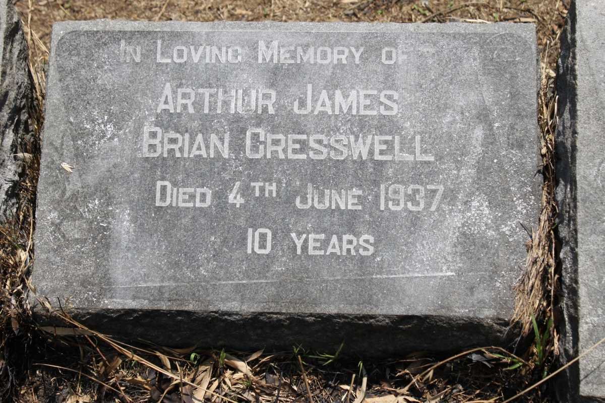 CRESSWELL Arthur James Brian -1937