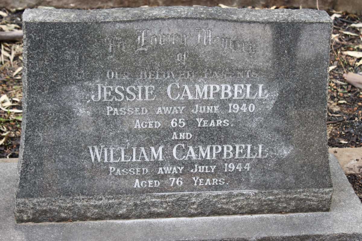 CAMPBELL William  -1944 &amp; Jessie  -1940
