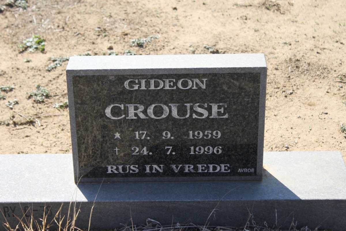 CROUSE Gideon 1959-1996