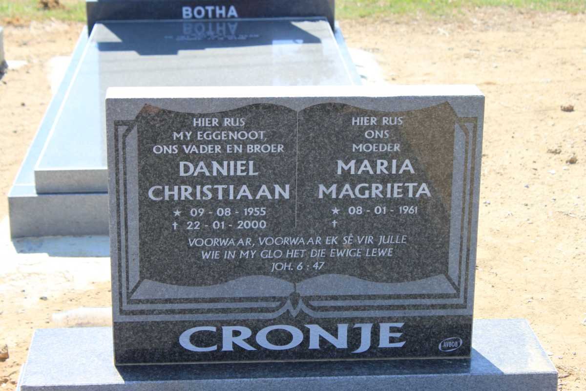 CRONJE Daniel Christiaan 1955-2000 &amp; Maria Magrieta 1961-