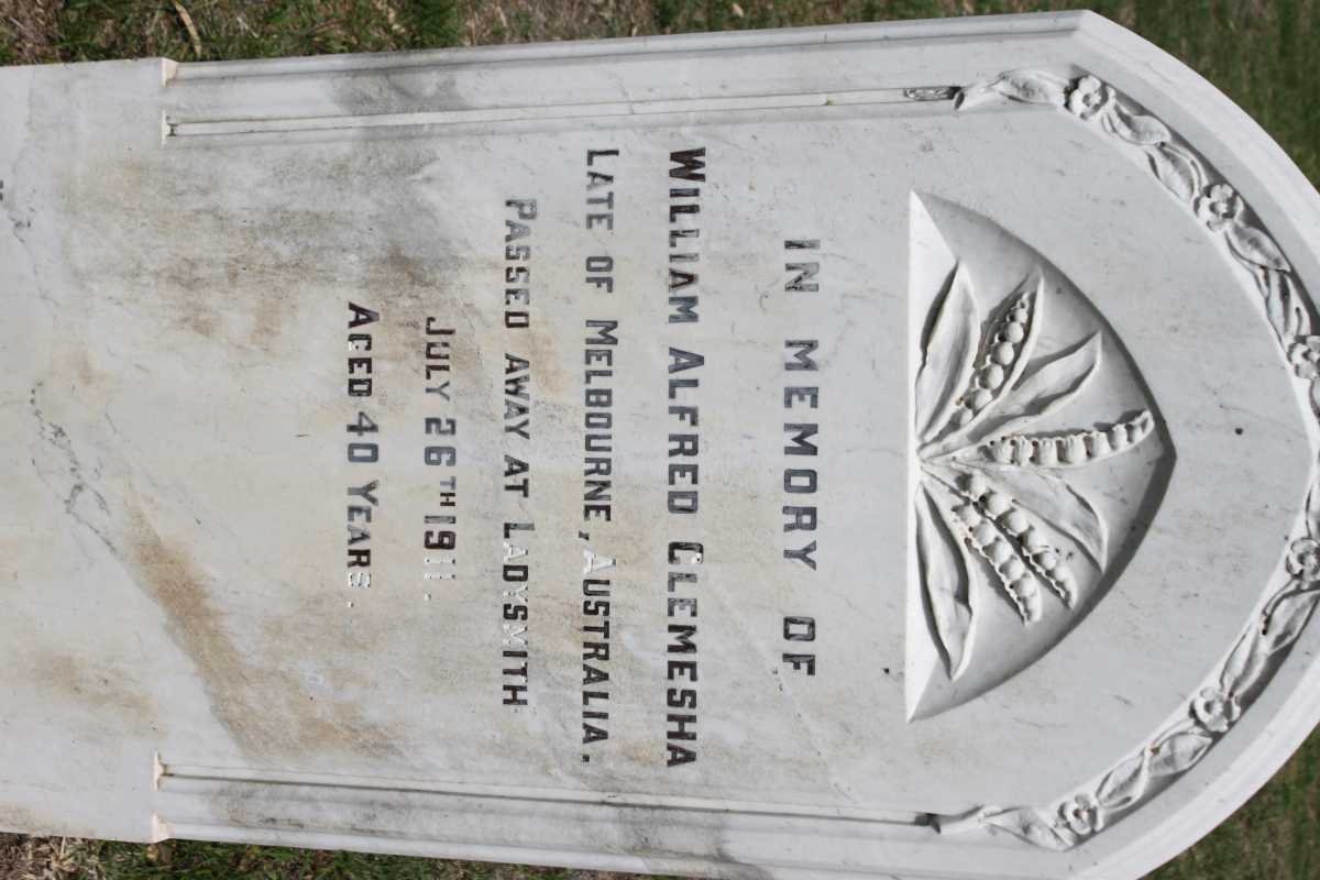 CLEMESHA William Alfred -1911