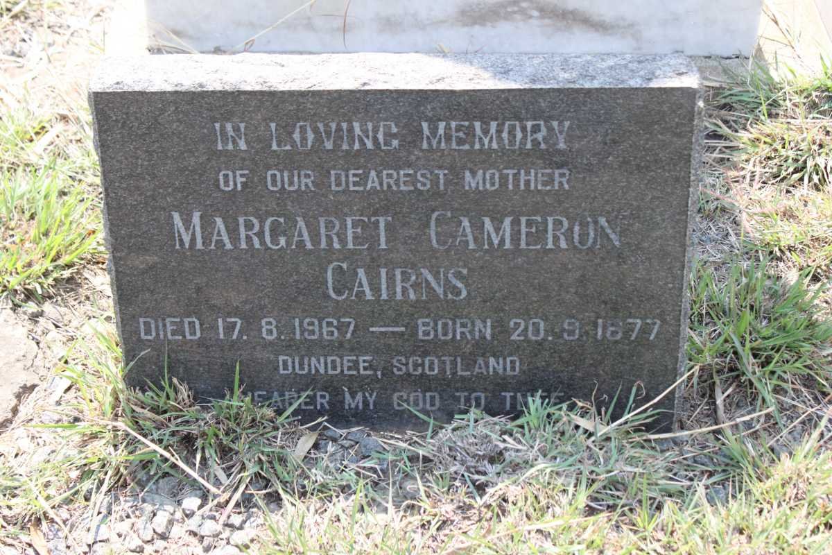 CAIRNS Margaret Cameron 1877-1967