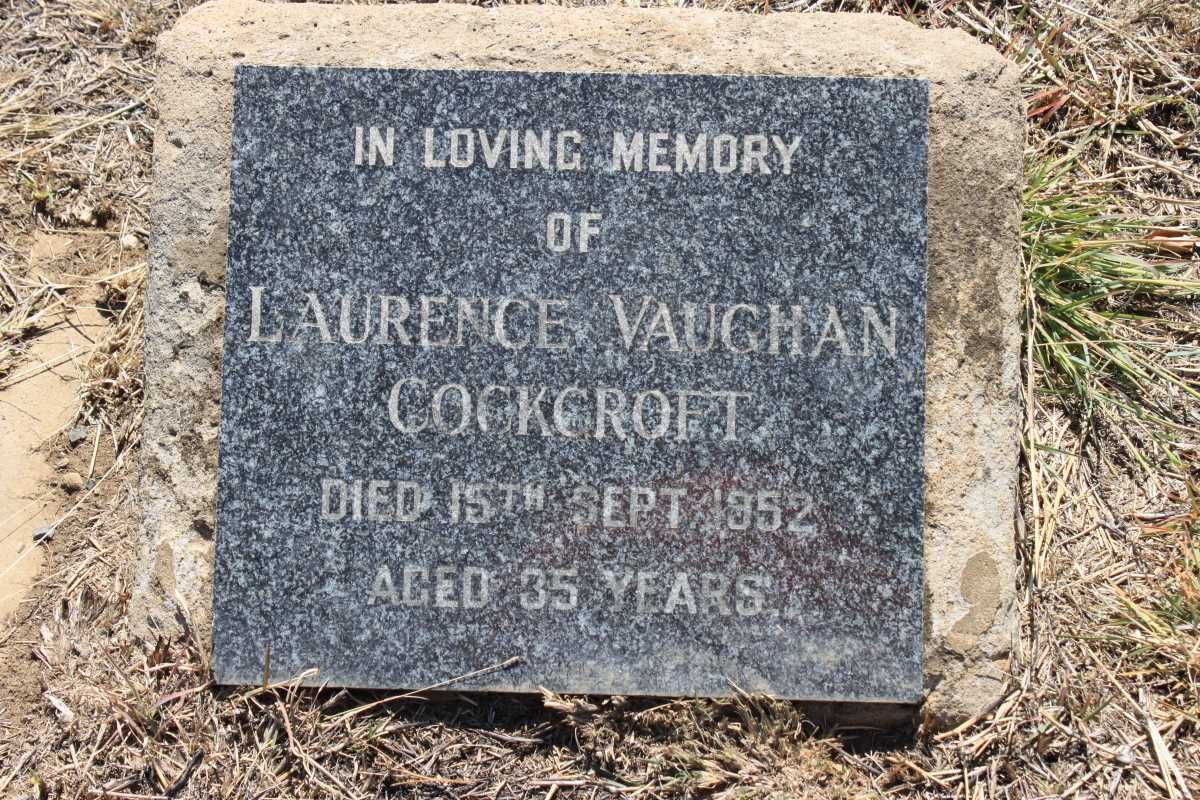 COCKCROFT Laurence Vaughan -1952
