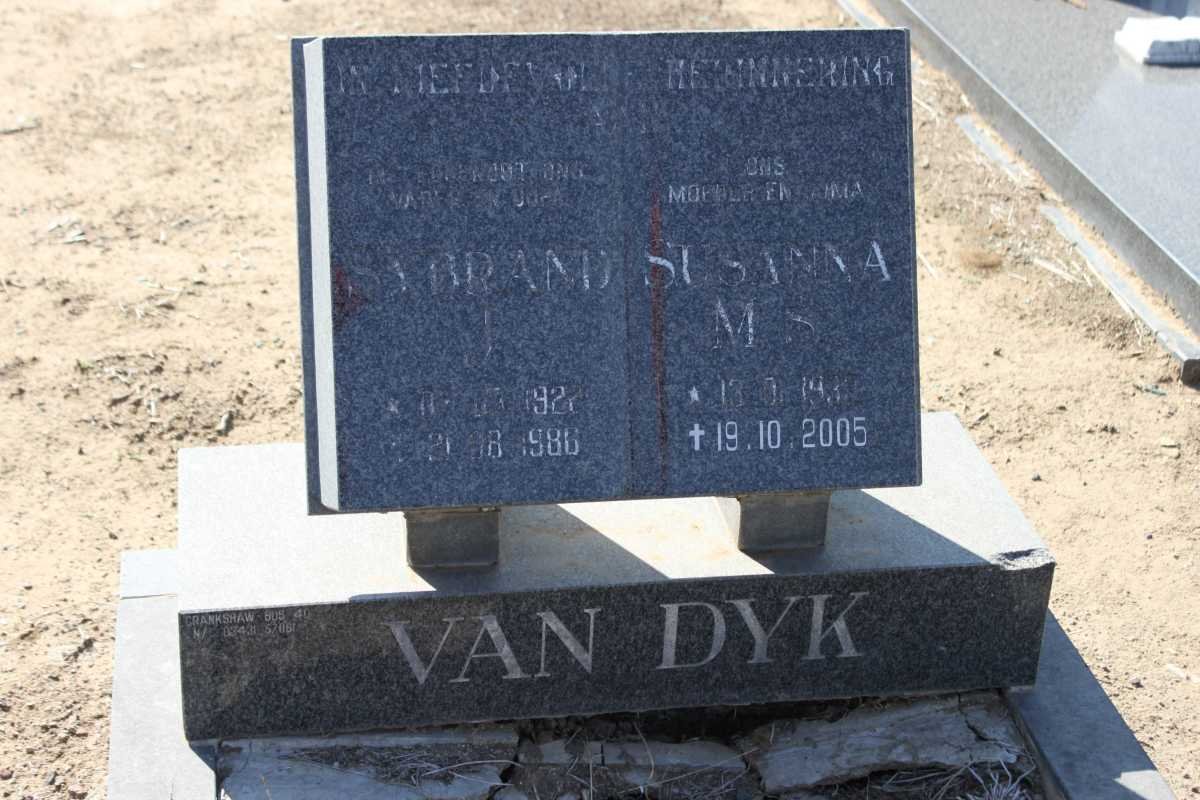 DYK Sybrand, van 1922-1986 &amp; Susanna M.S. 193?-2005