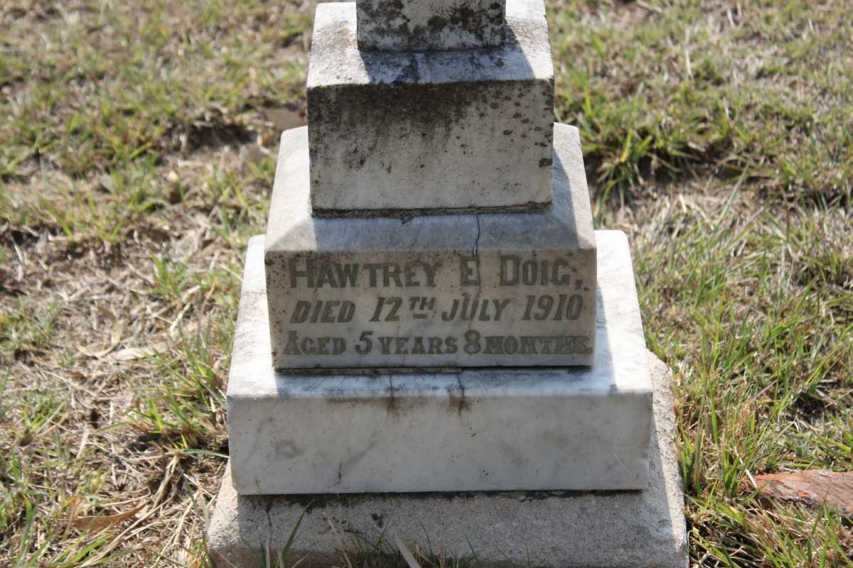 DOIG Hawtrey E. -1910